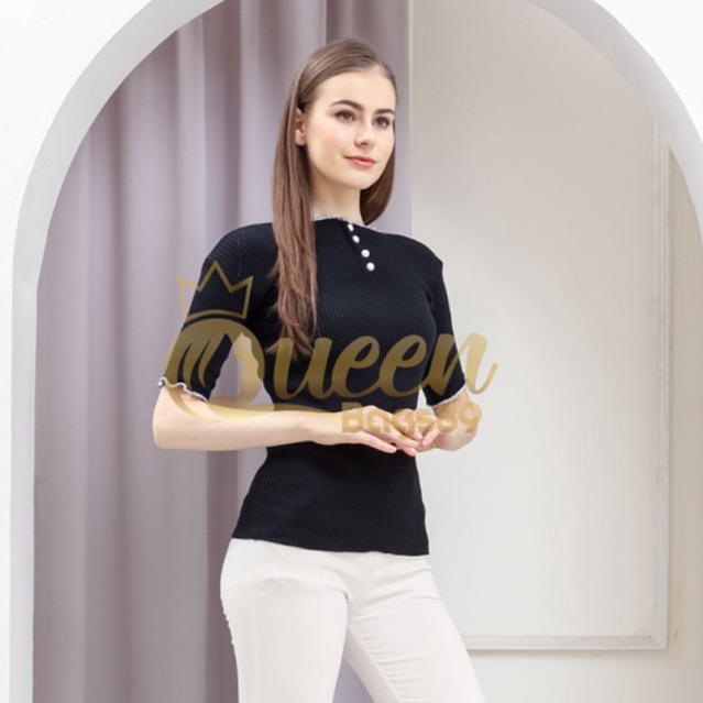 Queenbags89 baju outfit cewek baju atasan wanita baju Rajut Linda kriwil