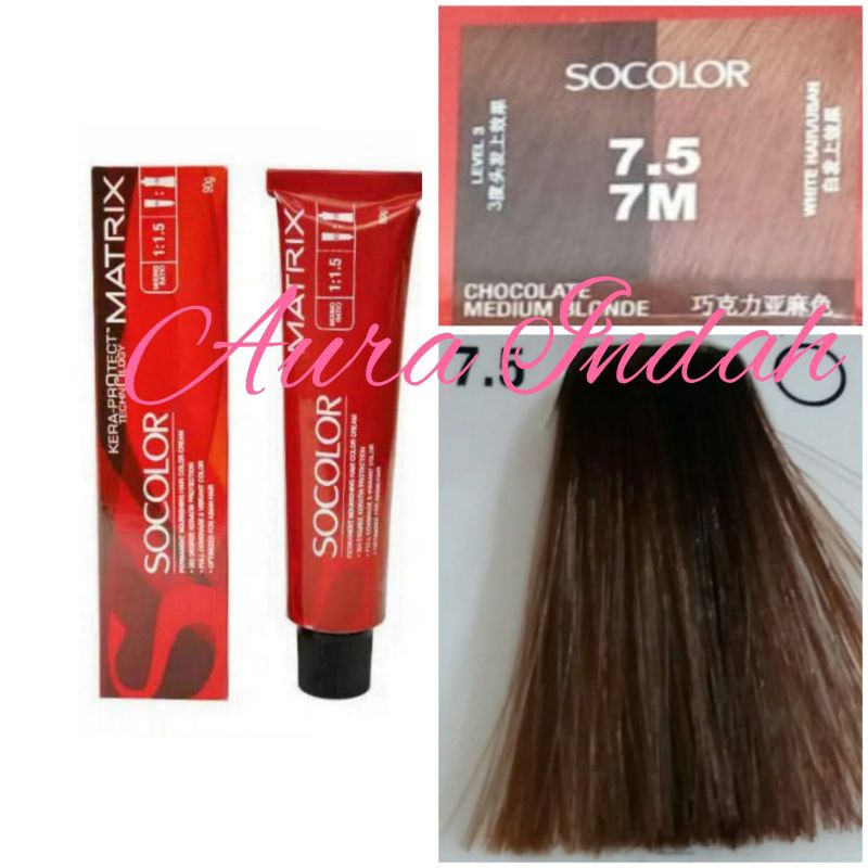 MATRIX SOCOLOR NO. 7.5 / 7M CHOCOLATE MEDIUM BLONDE 90ML