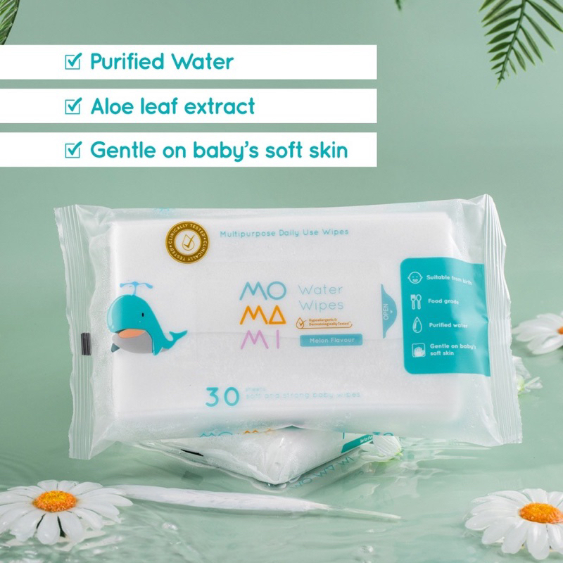 Momami Water Wipes 30 /Tisu basah baby - Baby wipes