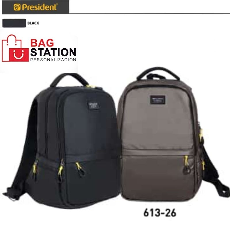 BACKPACK PRESIDENT USB PORT ORIGINAL TAS RANSEL LAPTOP TAS SEKOLAH