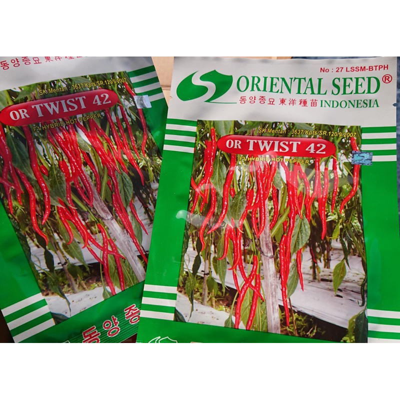 Benih Cabai Merah Keriting Varietas F1 OR Twist 42 Isi 10 gram