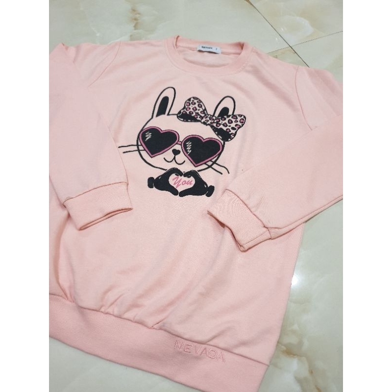 sweater anak nevada pink