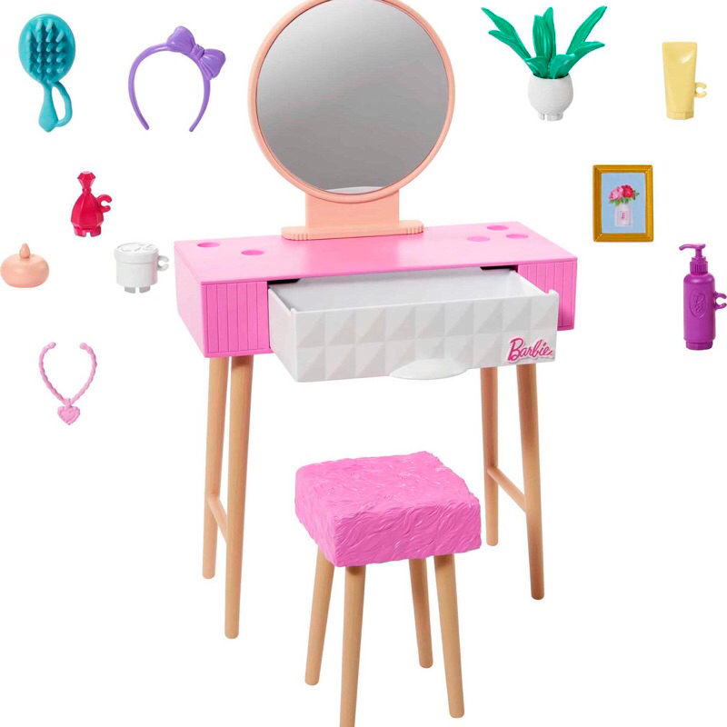 Barbie Furniture Vanity Set Barbie Dollhouse Mattel