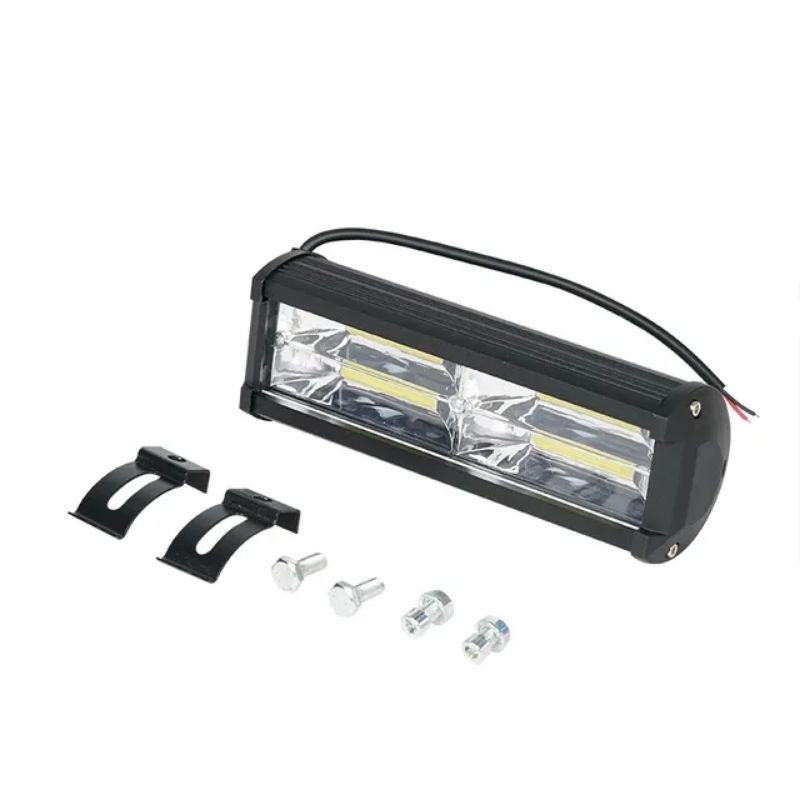 Lampu Tembak 24 Volt LED CWL Sorot 48 Mata 144 Watt CREE Truk Bus Canter Tronton Traktor Jauh Dekat High Low Hi Lo Super Bright Offroad Truck Bis Fuso Tractor Ragasa Bar Cree LightBar Work Light Motor Mobil Alat Berat Putih Kuning White Yellow Waterproof