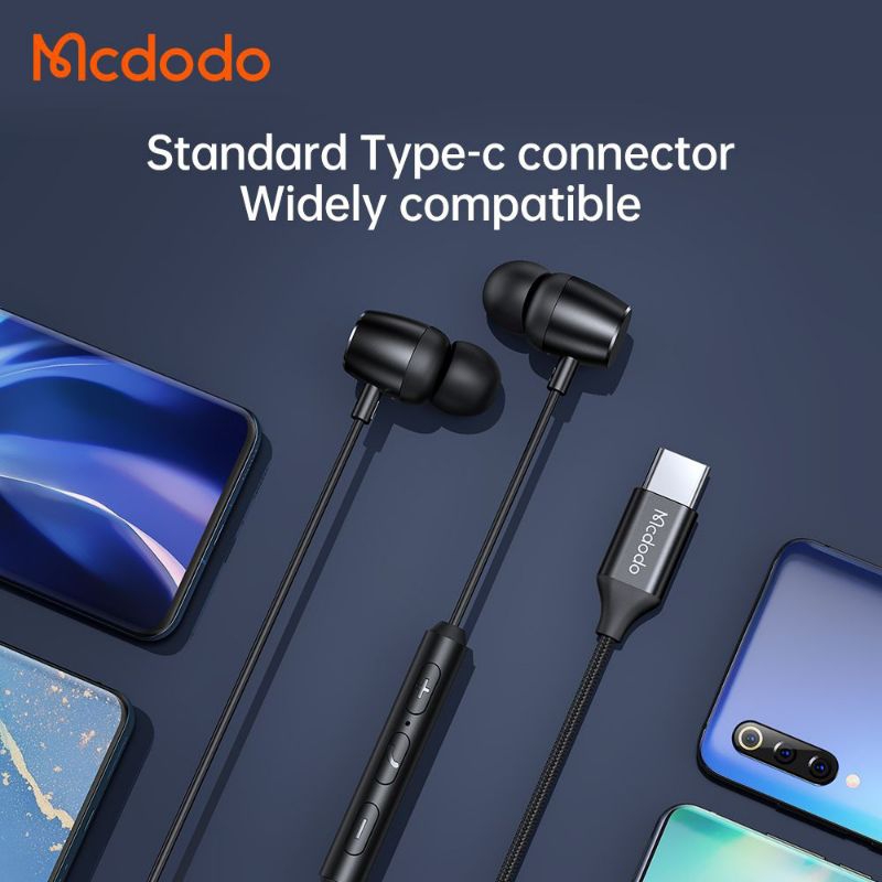 MCDODO HP-1050 Headset Earphone Type C hp Android bass hi-res DAC Support call game