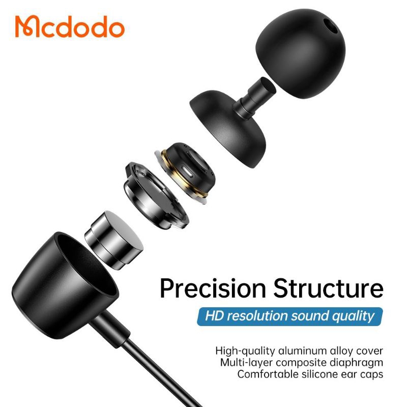 MCDODO HP-1050 Headset Earphone Type C hp Android bass hi-res DAC Support call game