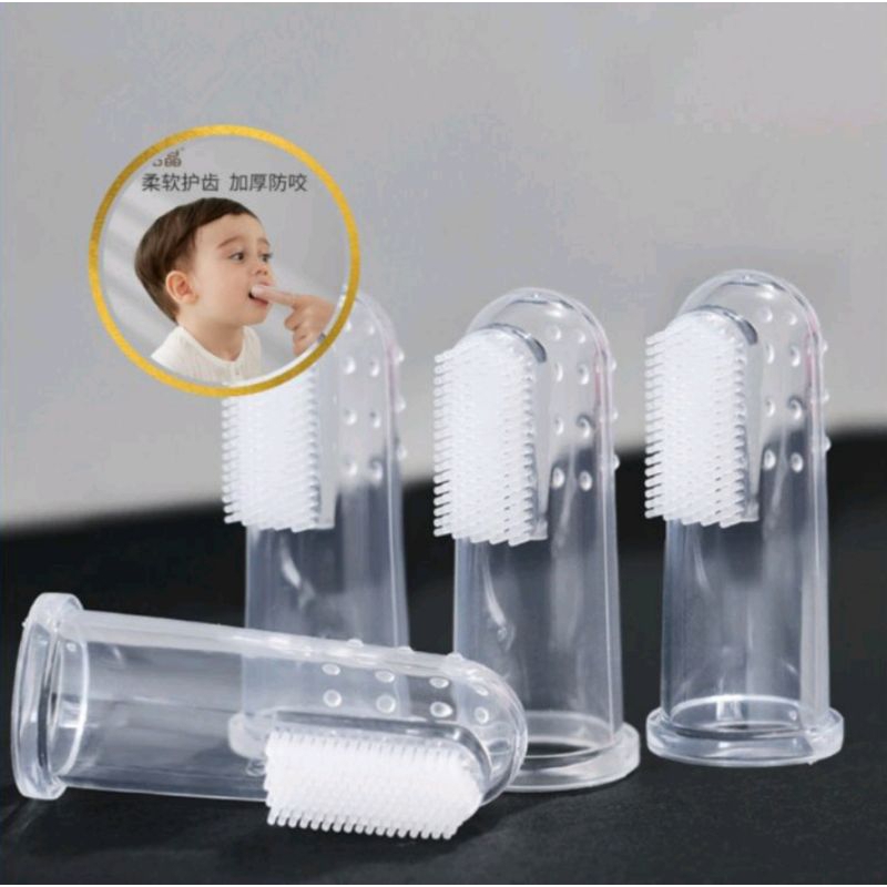SIKAT GIGI BAYI DAN SILICONE SIKAT LIDAH / BABY SOFT FINGER TOOTHBRUSH