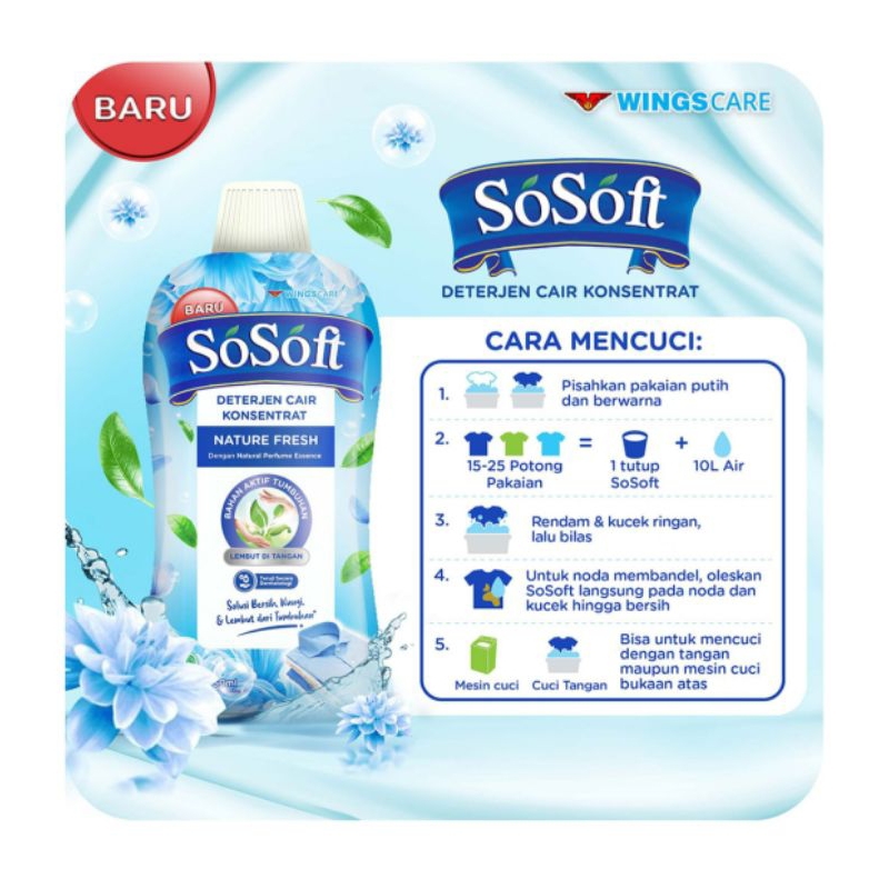 So Soft | SoSoft Deterjen Cair 700ml