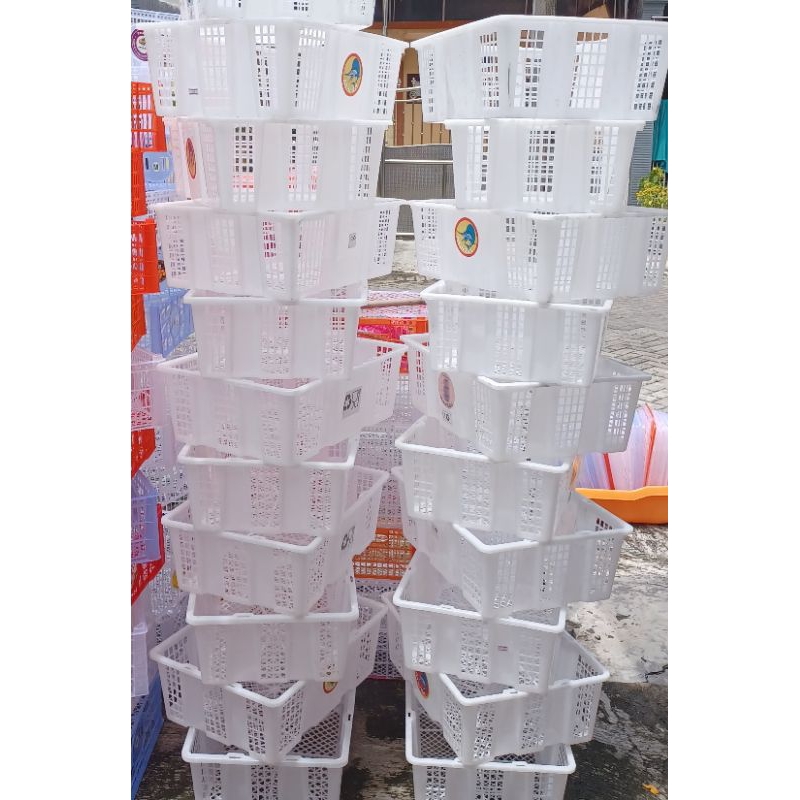 5 pcs //KERANJANG + TUTUP,KERANJANG SERBAGUNA BEKAS BUAH