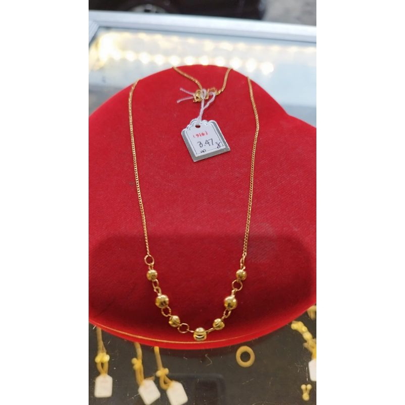 Kalung Leher Emas 916/23k