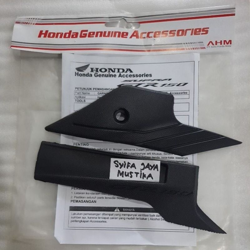 garnis tameng tutup knalpot Supra gtr150