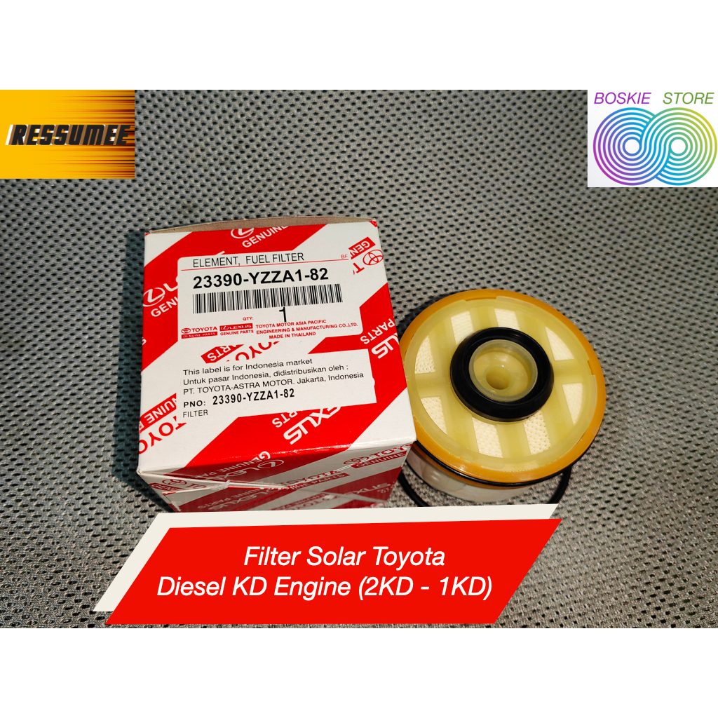 Filter Solar Toyota Fortuner Innova Hilux 2KD 1KD Toyota Diesel