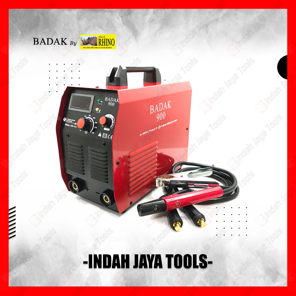 BADAK 900 RHINO 1 Phase Mesin Las MMA 300 Listrik Inverter Welding