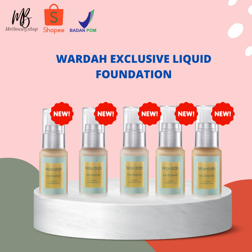 Wardah Exclusive Liquid Foundation - Foundation Matte Yang Tahan Lama Hingga 8 Jam - Alas Bedak dengan SPF 30 - Hasil Akhir Flawless