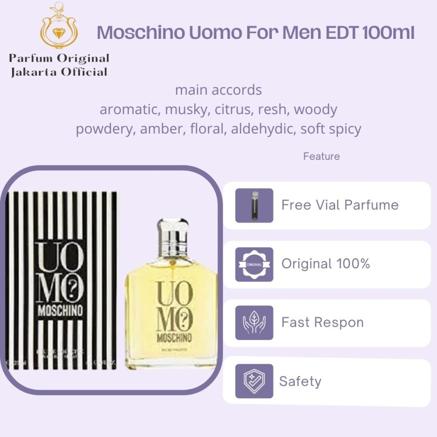 Parfum Parfume Perfume Asli Perawatan Kecantikan Original Import Branded Pria Laki Laki Cowok Moschi