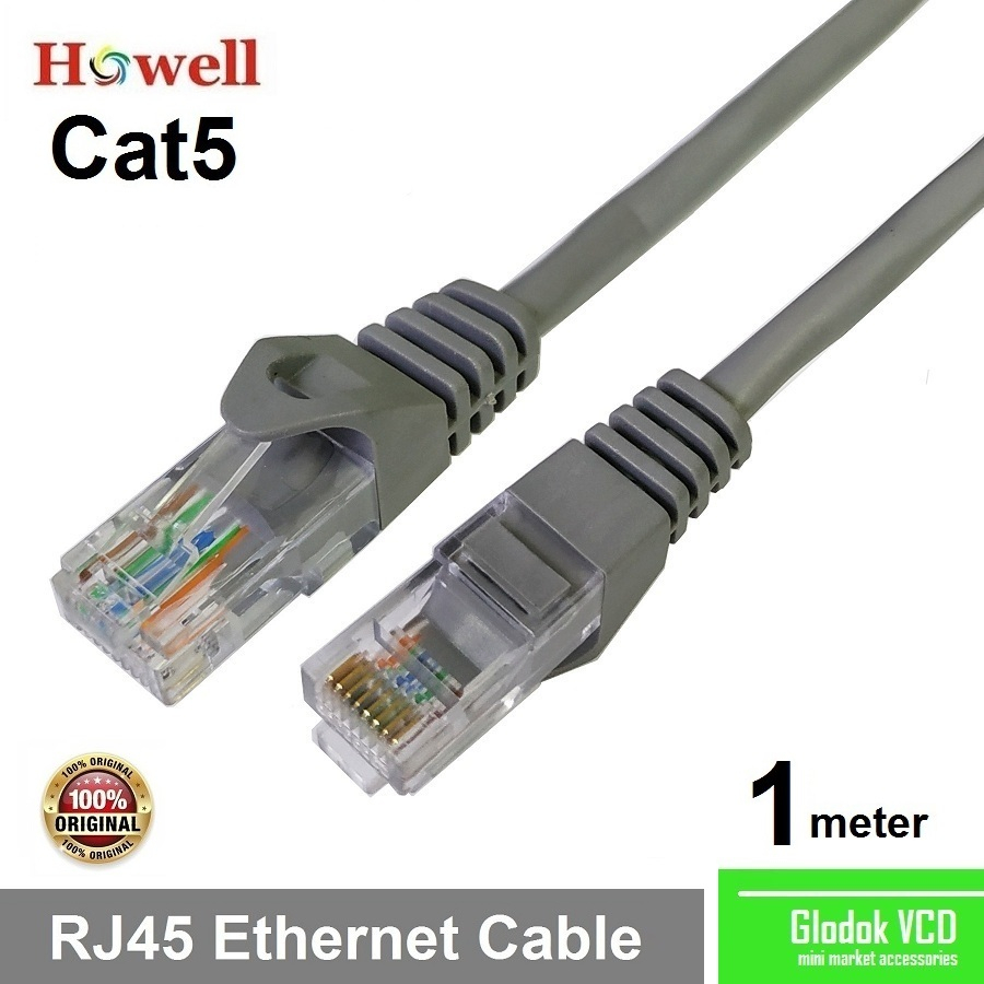 Howell Cat5 1m UTP Ethernet Network Cable / Kabel LAN