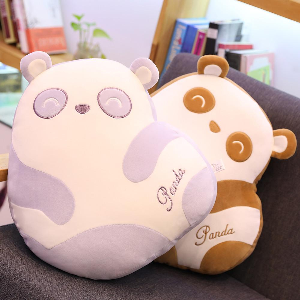 Bantal Tidur Karakter Boneka Panda Lucu Warna Warni Bahan Halus Lembut Kualitas Import Ukuran 40 x 40 cm