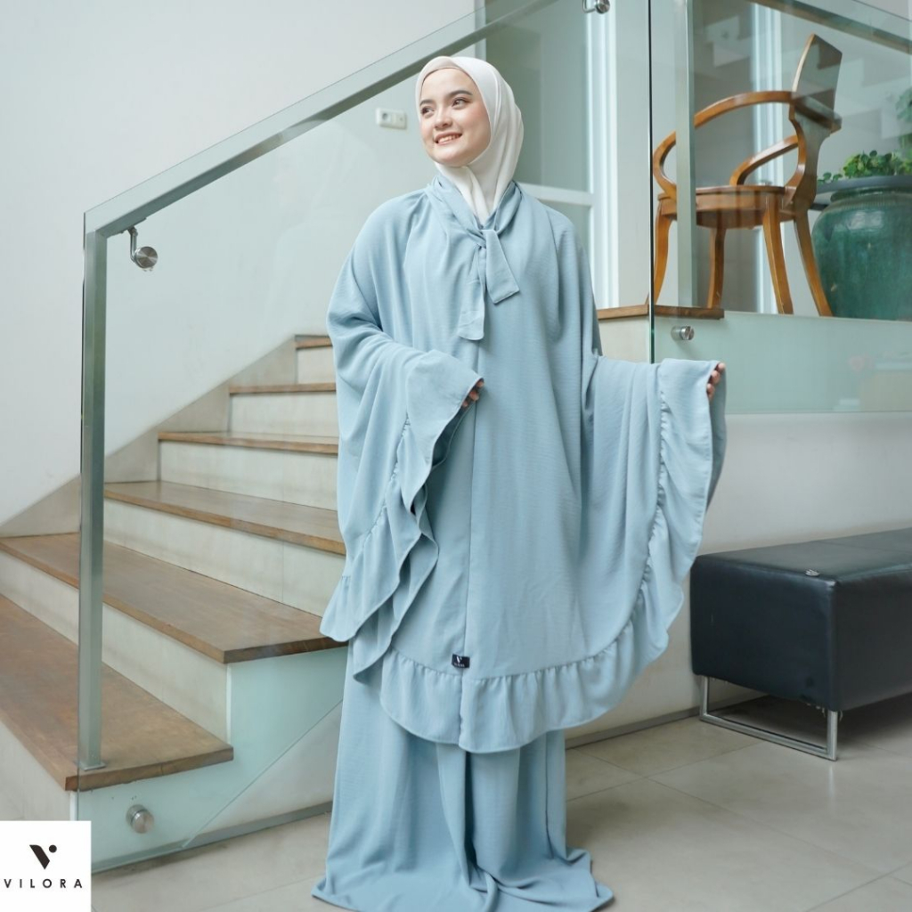 Vilora - Mukena Dewasa Crinkle Airflow Premium 3in1 (Vania Prayer Set)