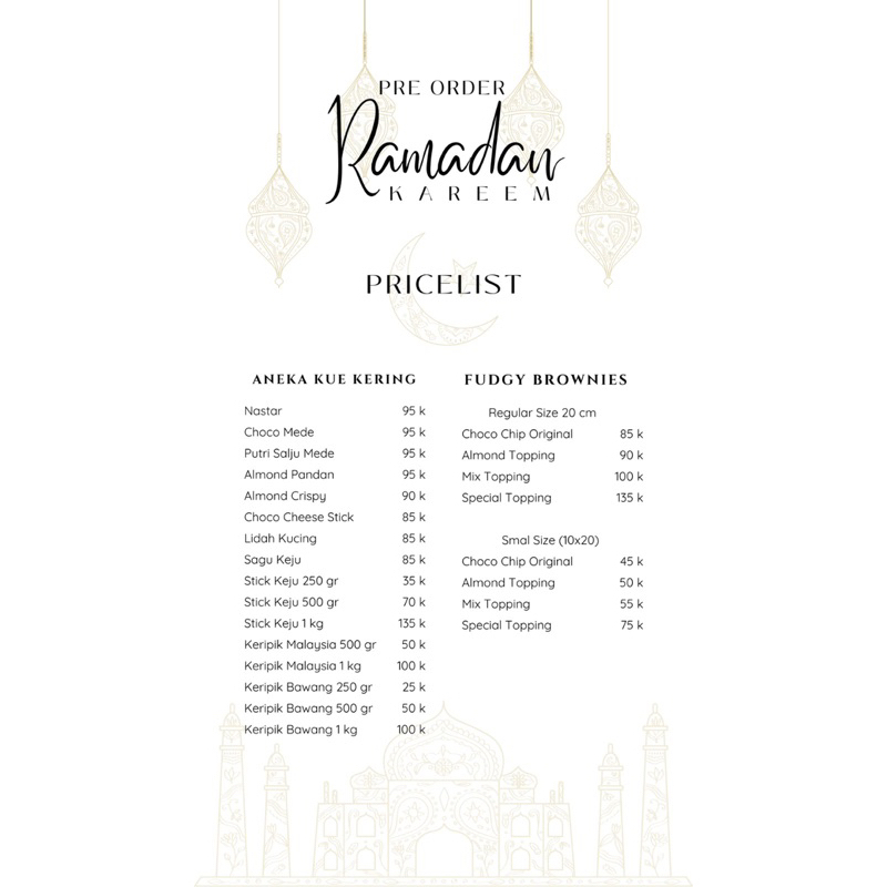 

PO RAMADAN KUE KERING / KUKIS BY DELIZYA
