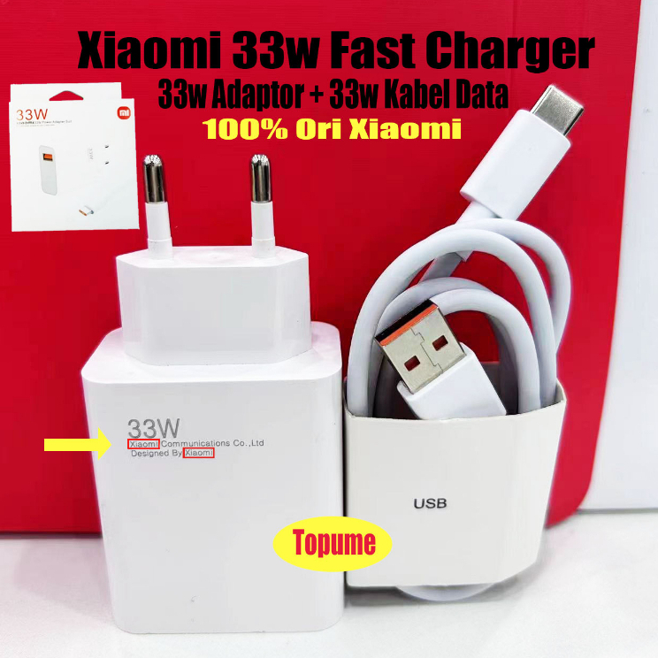 Xiaomi Charger Xiaomi Original 100% Fast Charging Xiaomi TYPE C Charger Xiaomi 33 Watt Original charger xiaomi type c ori