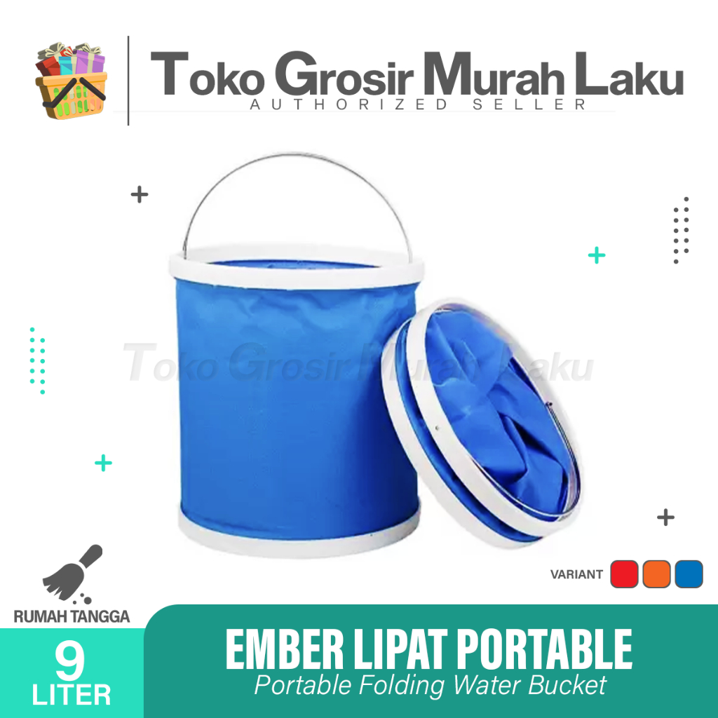 EMBER LIPAT PORTABLE / BASKOM EMBER SILIKON 9 L SERBAGUNA CUCI MOBIL