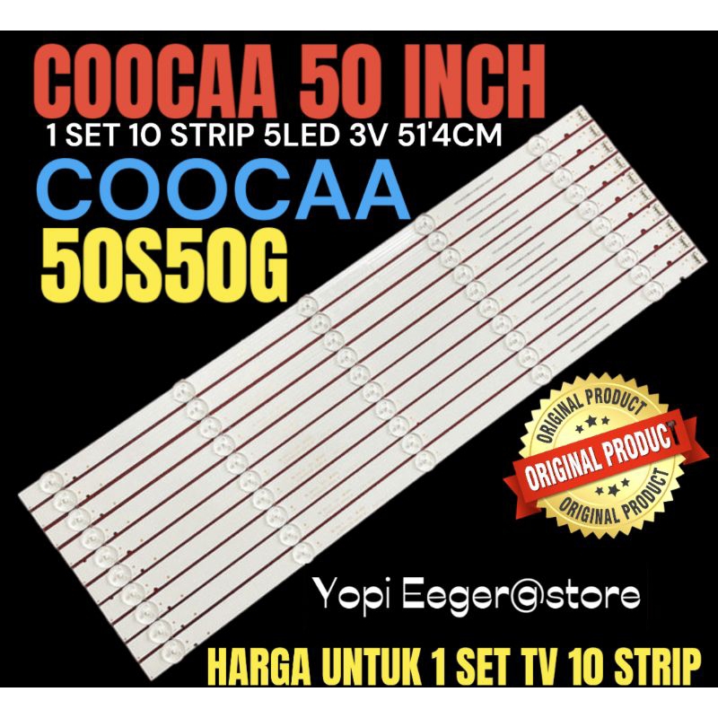 BACKLIGHT TV LED COOCAA 50 INCH 50S50G BACKLIGHT TV LED COOCAA 50 INCH