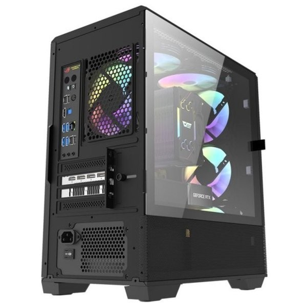 AIGO DARKFLASH DLC31M BLACK - MATX - CASING GAMING