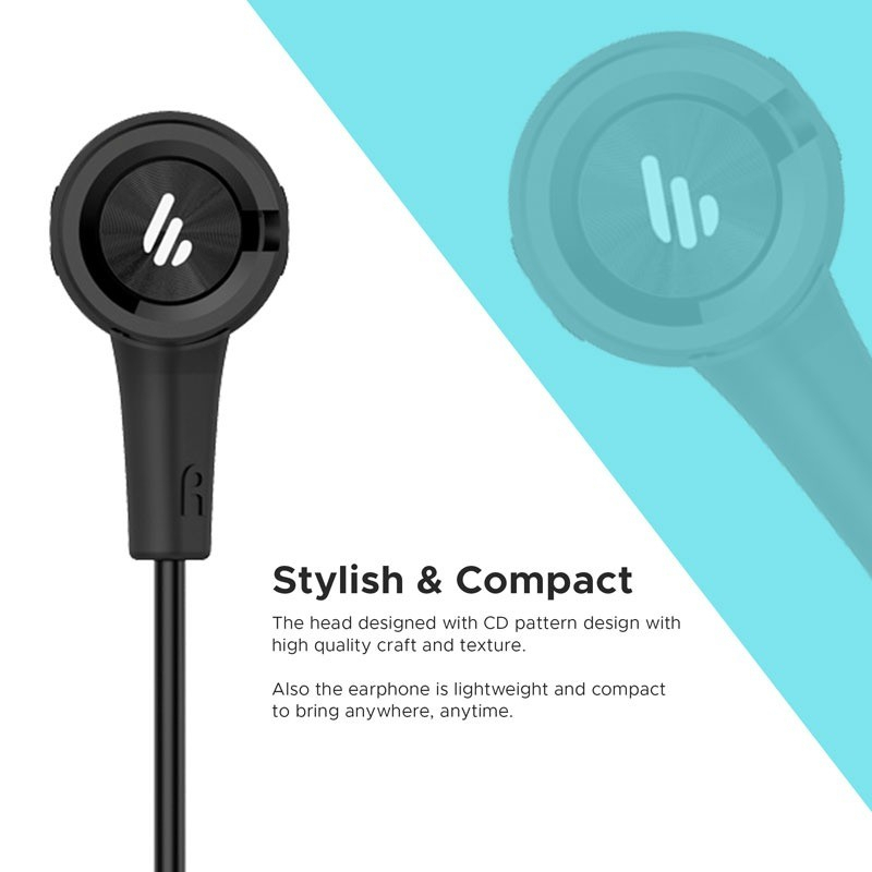 Earphone Edifier P205 Semi In-Ear Headset 8mm Super Bass Jack 3.5mm