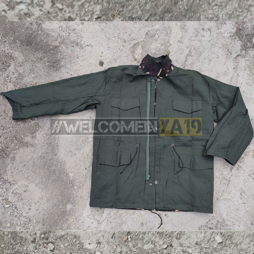 Jaket Bolak-Balik Loreng Banser / Jaket Parka Bolak-Balik Loreng Banser