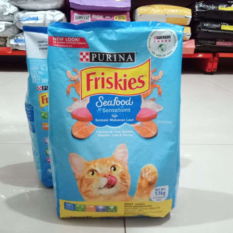 Friskies adult Seafood Sensations 1,2kg/makanan kucing adult Friskies seafood Sensations catfood