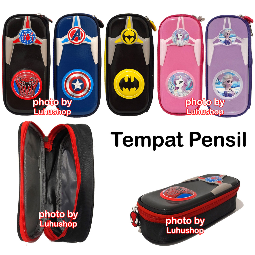 Tempat Kotak Pensil Pen 2950 Unicorn Cartoon Pencil Case