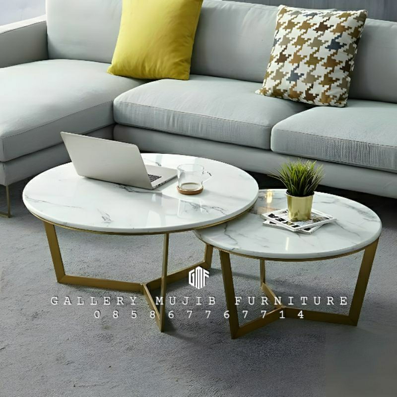 COFFE TABLE MARMER  COFFEE TABLE TOP MARMER MEJA TAMU MARMER