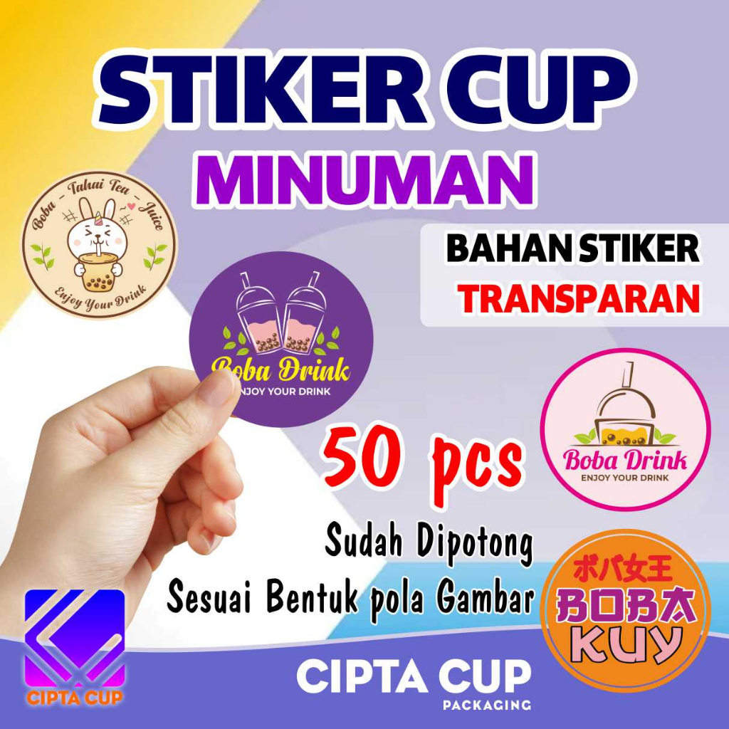 

STIKER CUP MINUMAN & BOBA