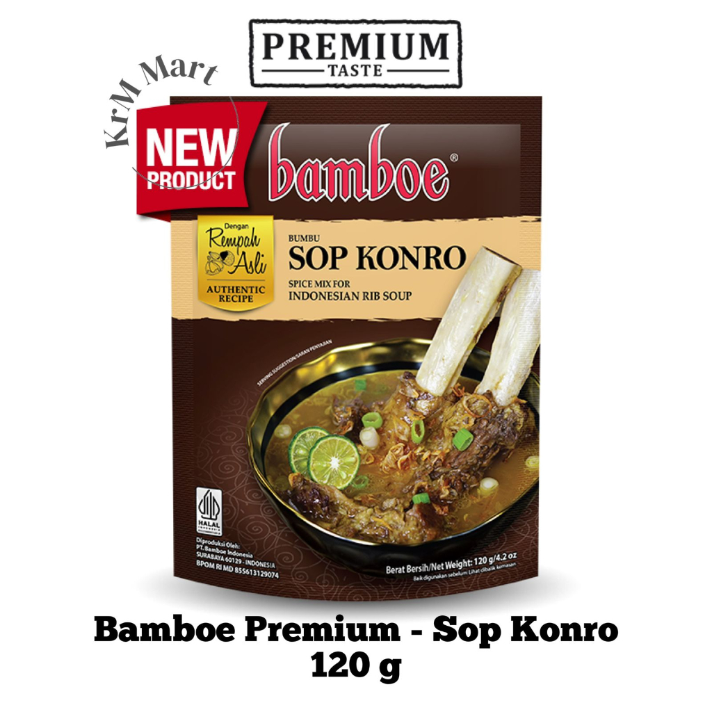 

Bamboe Premium Sop Konro 120 gr bambu bumbu instan sup rib 1 bungkus