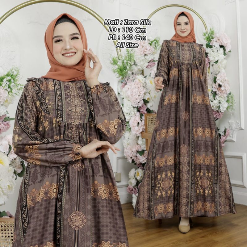 GAMIS MOTIF BANGKOK PREMIUM LUXURI SILK PREMIUM IMPORT