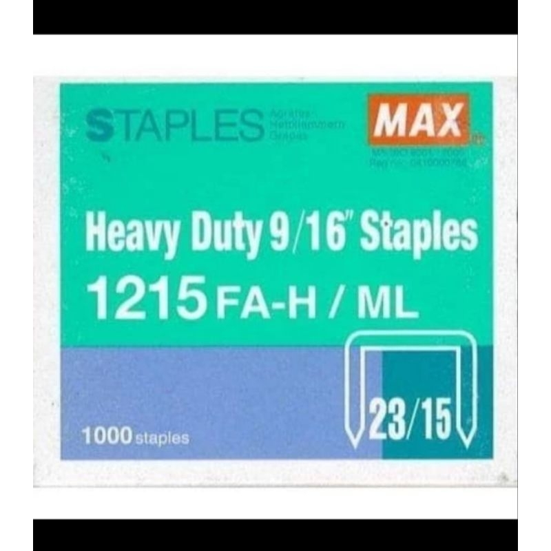 

Isi Staples / Stapler Max 1215 FA-H/ML HD12N/13 12N/17 12L/17 12N/24.