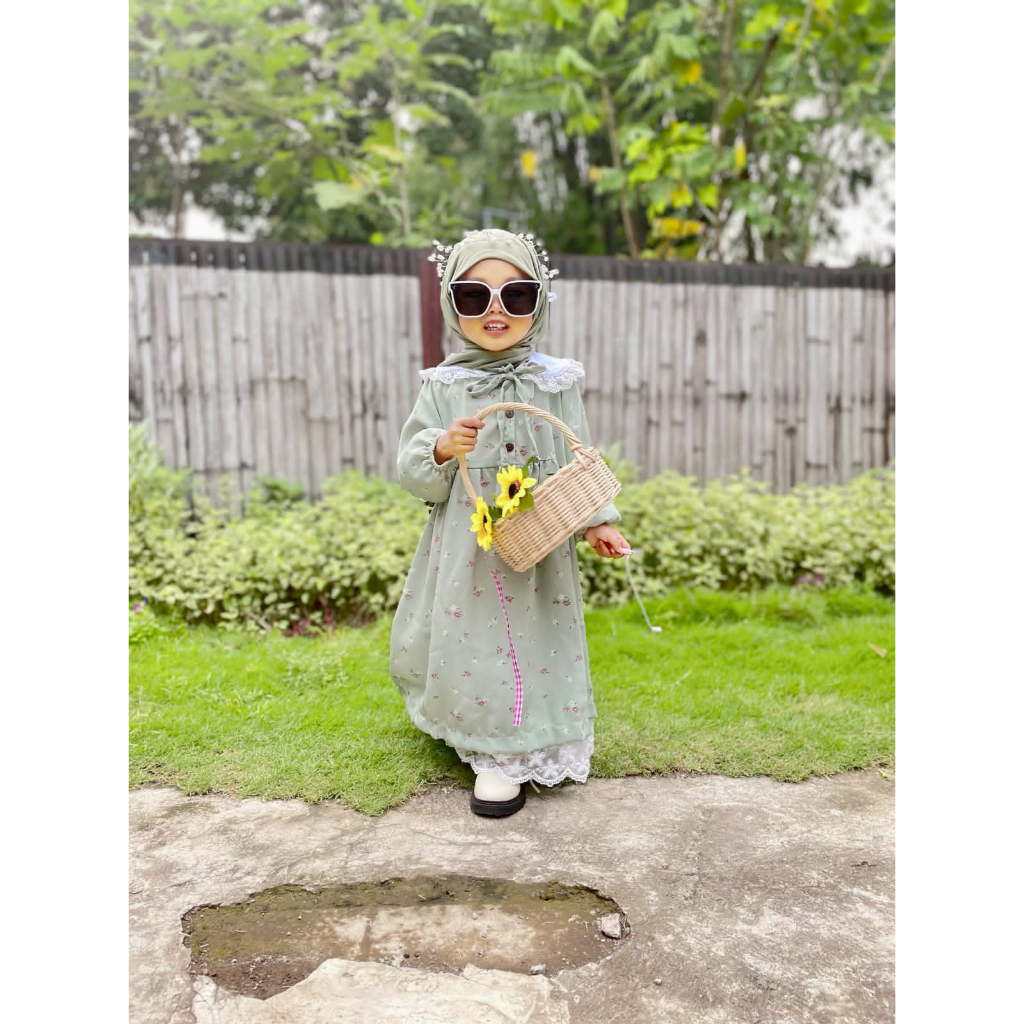 2-5TH GAMIS ANAK MOMO LONG DRESS KIDS BAJU MUSLIM ANAK PEREMPUAN BY MYBEE