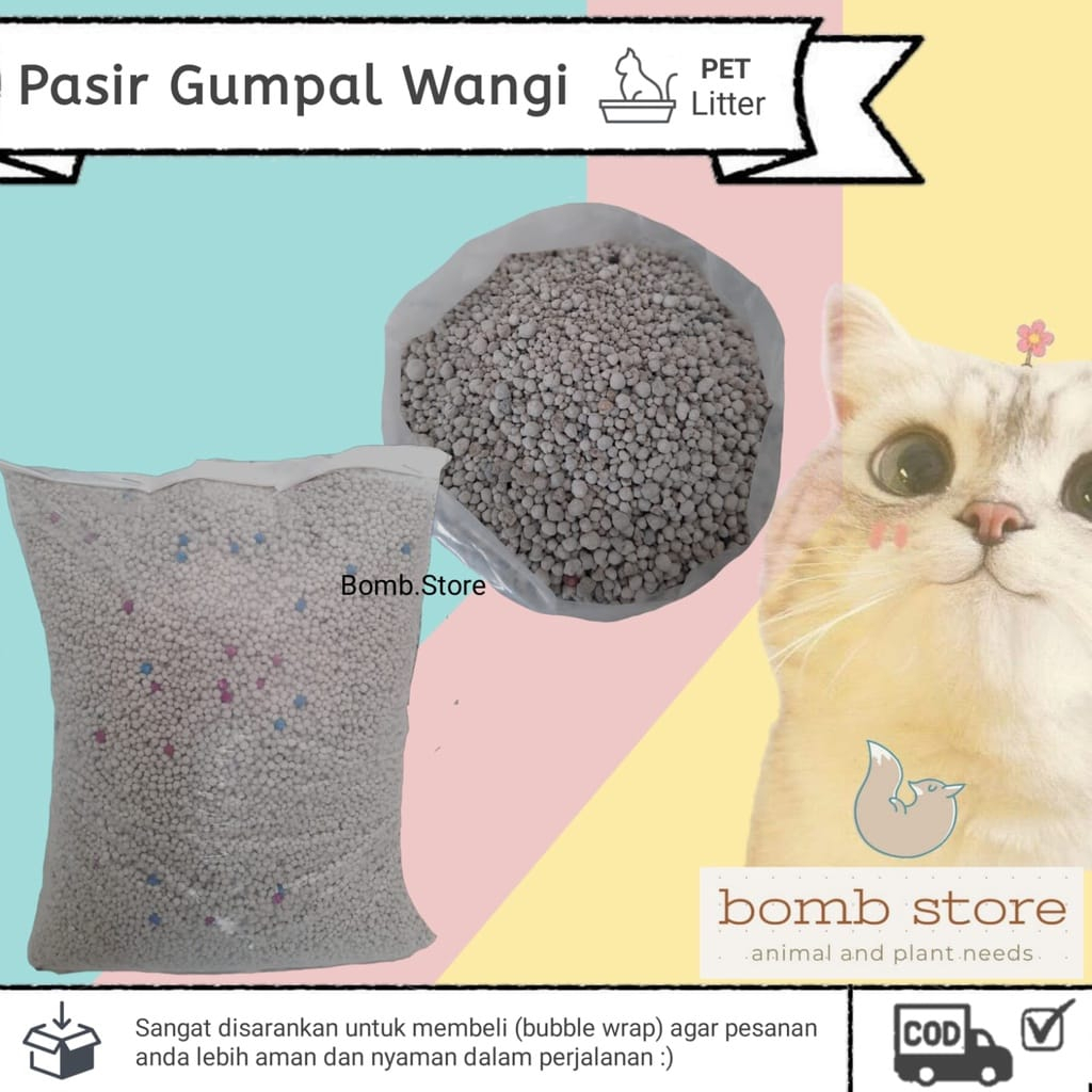 Pasir Gumpal Wangi | Pasir Kucing Bentonite 1 Liter