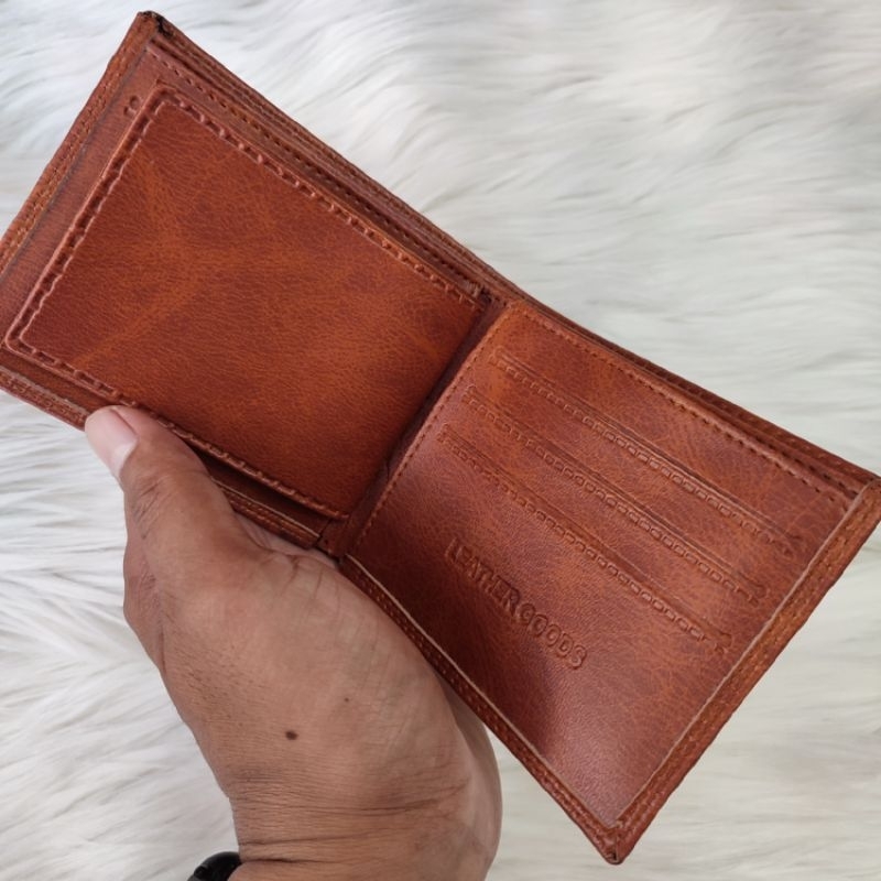 Dompet Lipat Kulit Sintetis | Dompet Pria Murah 6 Slot