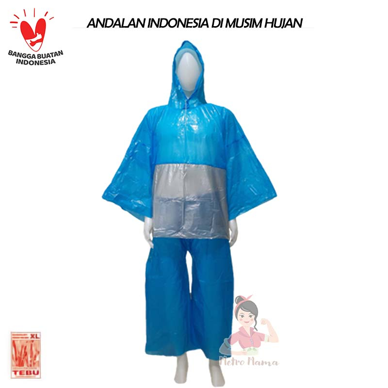 Jas Hujan Setelan Jaket Celana HDPE Tebu Murah dan Berkualitas