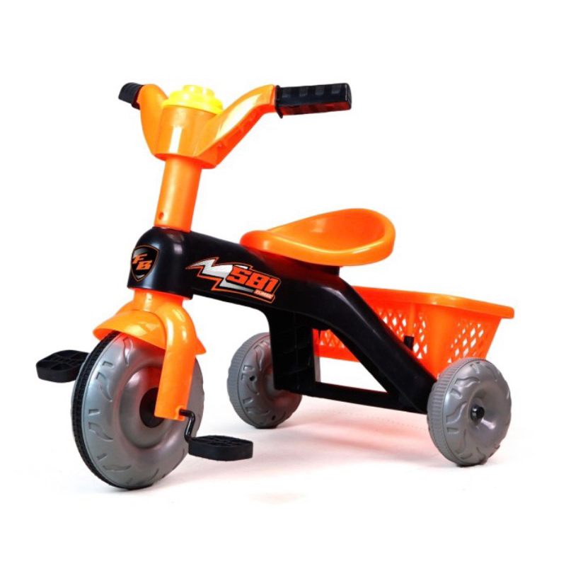 Sepeda Anak Roda 3 Tricycle SHP TOYS 581 Ada Musik dan Keranjang