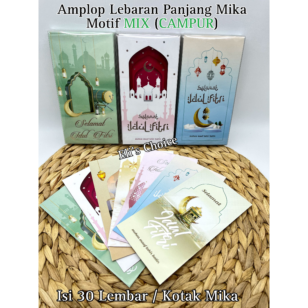 

[PJG MIX ISI 50] AMPLOP / ANGPAO LEBARAN PANJANG MIKA HARI RAYA IDUL FITRI RAMADHAN 2025 PANJANG MIKA MIX ISI 50 LEMBAR TERMURAH READY STOCK