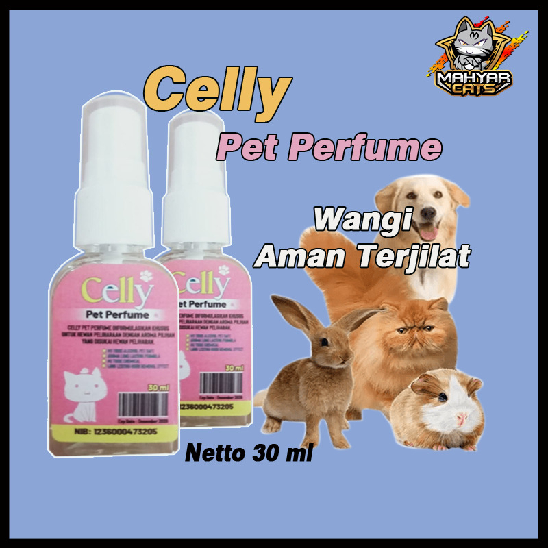 PETCO - CELLY Parfum Kucing murah parfum kucing Kelinci Hamster Sugar Glider wangi lembut 30 ml