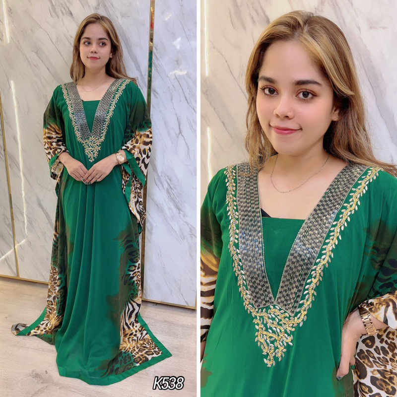 kaftan motif macan exclusive