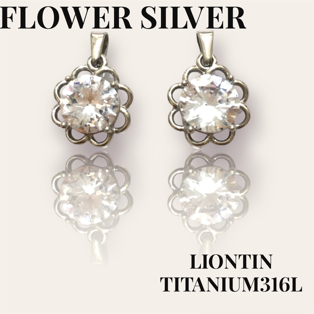 Kalung Liontin Silver Premium Stainless Steel Anti Karat