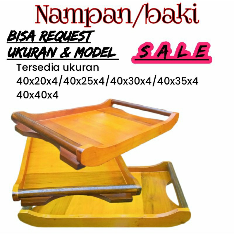 nampan kayu unik baki kayu aesthetic hantaran seserahan pernikahan wooden tray