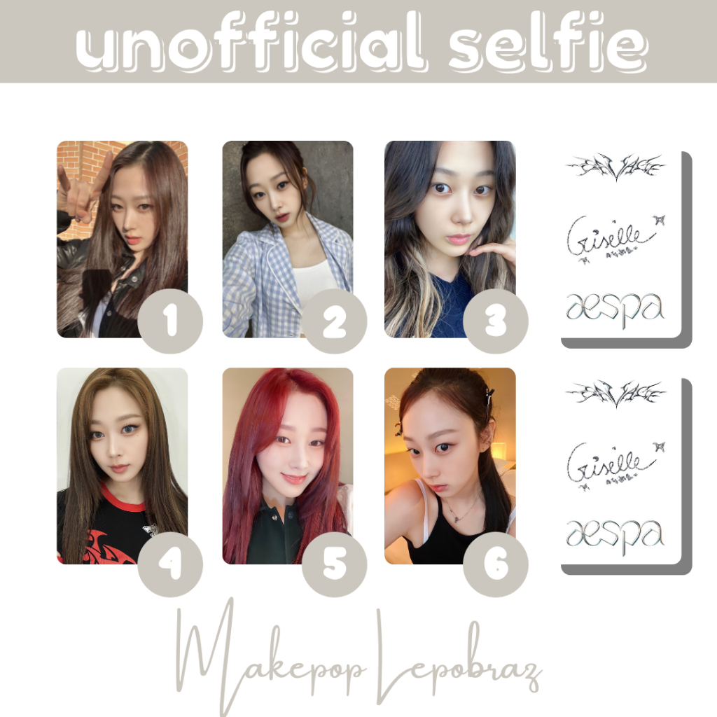 [MIN. 3 PCS] AESPA UNOFFICIAL SELFIE - GIRLFRIENDABLE KARINA GISELLE NINGNING WINTER