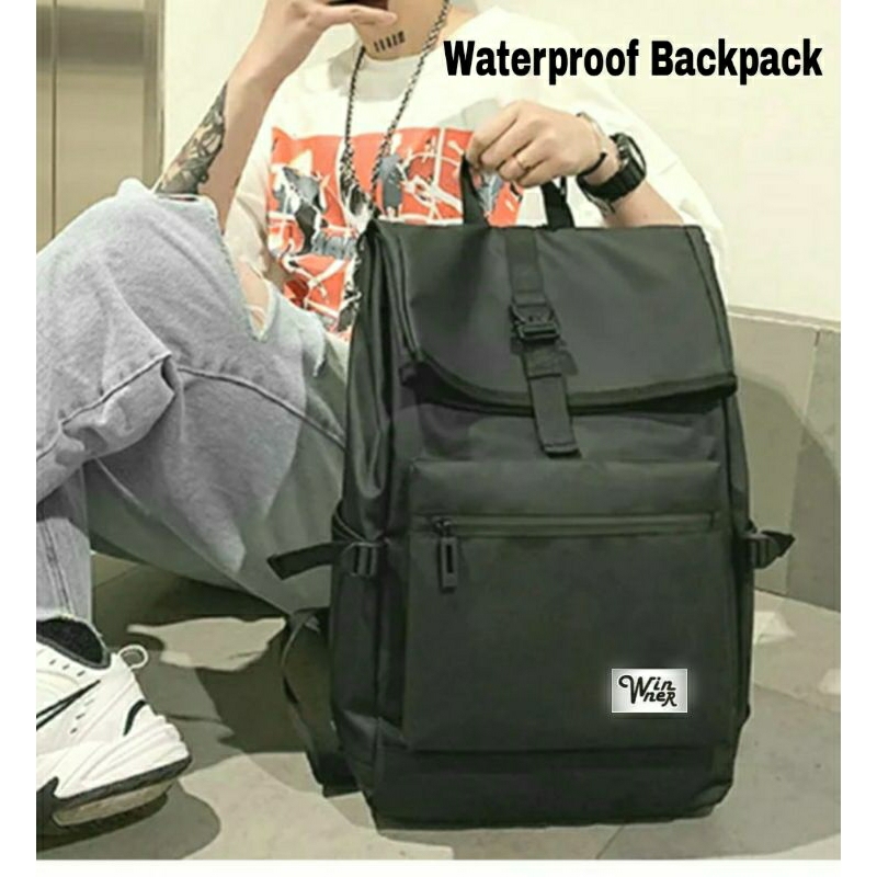 Tas Punggung Pria Backpack Laptop Pria Tas Distro Cowok Cewek Tas Ransel Sekolah 089