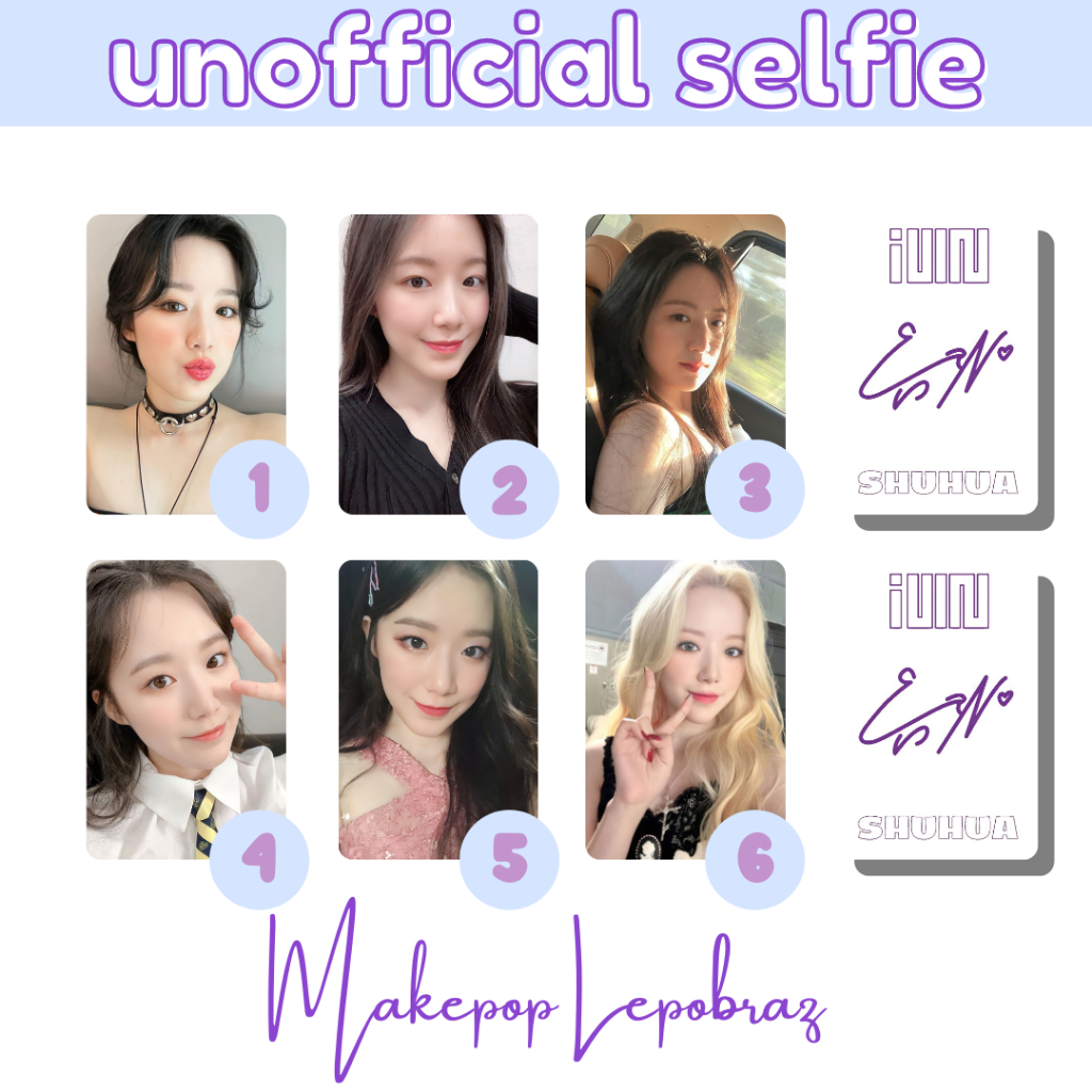 [MIN. 3 PC] G-IDLE GIDLE UNOFFICIAL SELFIE - GIRLFRIENDABLE MINNIE MIYEON SHUHUA SOYEON YUQI