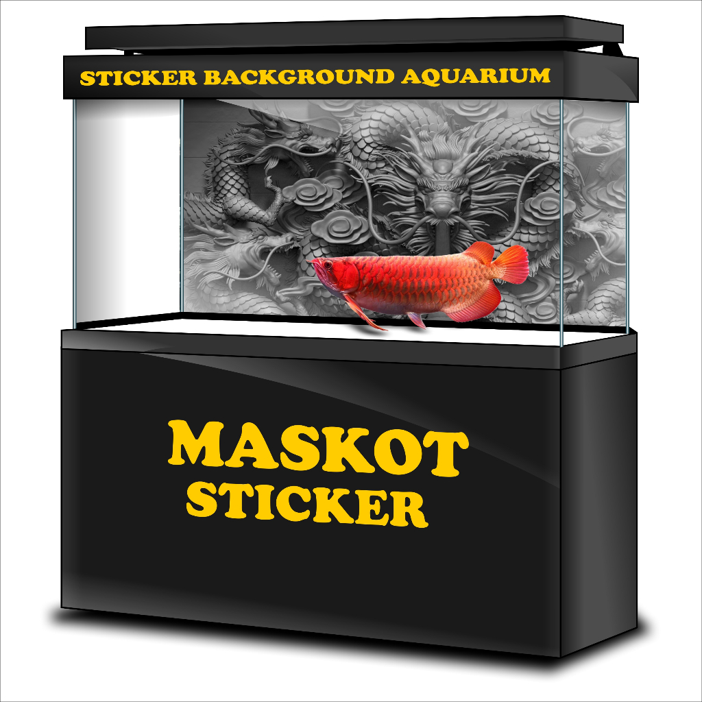 STICKER AQUARIUM, STIKER AKUARIUM, AQUASCAPE,  STIKER KACA AQUARIUM, STIKER BACKGROUND AQUARIUM, STI